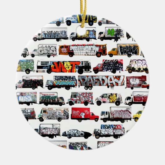 Bay Area Graffiti Trucks Keramisch Ornament (Voorkant)