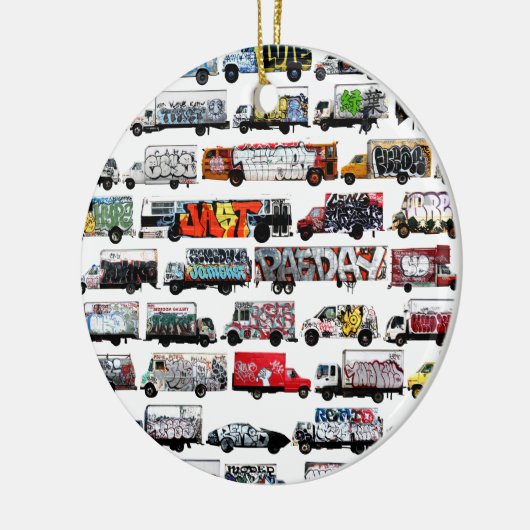 Bay Area Graffiti Trucks Keramisch Ornament (Links)