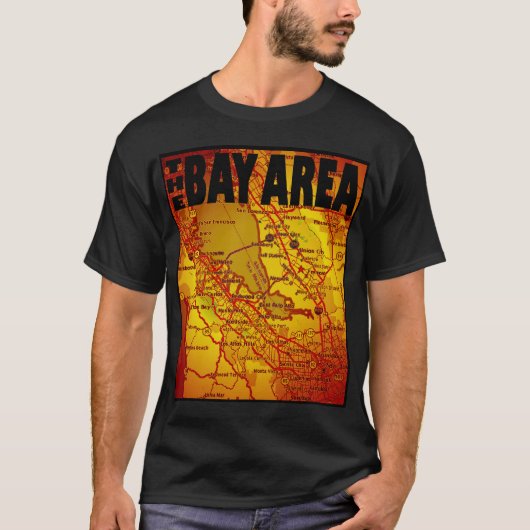 Bay Area Map T-shirt (Voorkant)
