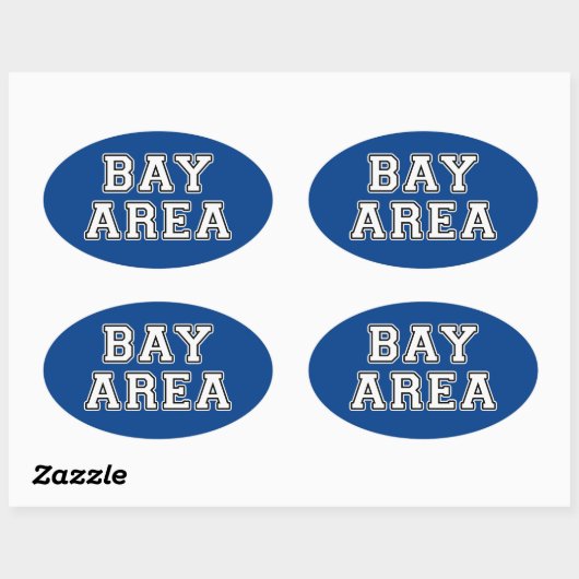 Bay Area Ovale Sticker (Vel)
