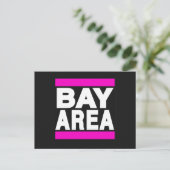 Bay Area Pink Briefkaart (Staand voorkant)