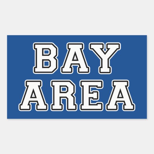 Bay Area Rechthoekige Sticker (Voorkant)