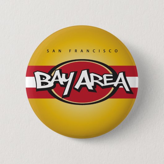 Bay Area Red en Gold Button (Voorkant)