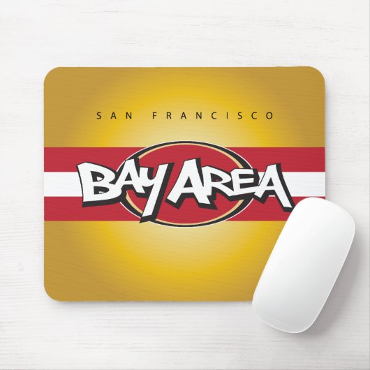 Bay Area Red en Gold Muismat (Met muis)