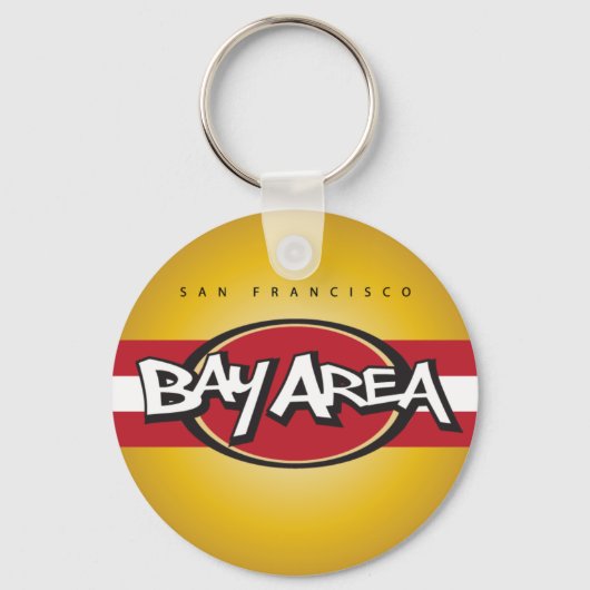 Bay Area Red en Gold Sleutelhanger (Voorkant)