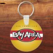 Bay Area Red en Gold Sleutelhanger (Voorkant)