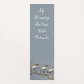 Bay Birds Sandpipers Quote Yoga Mat (Voorkant)
