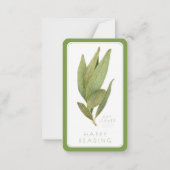 BAY BLADEREN Bladwijzer - 3.5x2 Kaart + Tekst / Gr Notitiekaartje (Achterkant)