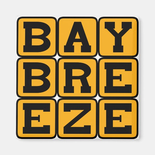 Bay Breeze, gemengde cocktail Magneet (Voorkant)