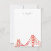 Bay Bridge-bedankkaart Bedankkaart (Voorkant)