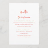 Bay Bridge Bruiloft invoegen Informatiekaartje (Voorkant)