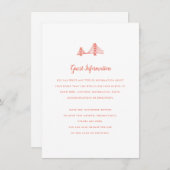 Bay Bridge Bruiloft invoegen Informatiekaartje (Voorkant / Achterkant)