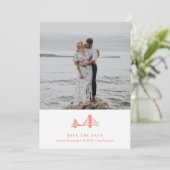 Bay Bridge Foto opslaan Datum Save The Date (Staand voorkant)