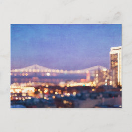 Bay Bridge Glow Fine Art Fotografie Briefkaart