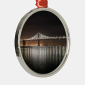 Bay Bridge Metalen Ornament (Rechts)