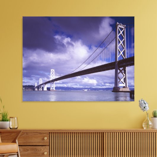 Bay Bridge San Francisco, Ca-Stretched Canvas Prin (Insitu (Woonkamer))