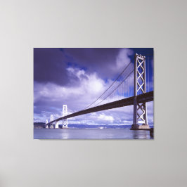 Bay Bridge San Francisco, Ca-Stretched Canvas Prin Afdruk
