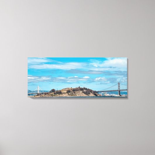 Bay Bridge stretched canvas Print (Voorkant)
