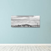 Bay Bridge stretched canvas Print (Insitu (Houten vloer))