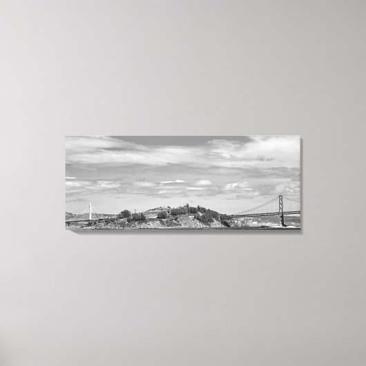 Bay Bridge stretched canvas Print (Voorkant)