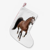Bay Brown Arabian Horse kerststaart Kleine Kerstsok (Voorkant (Hangend))