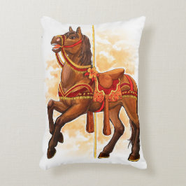 Bay Carrousel Paard Kussen
