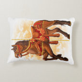 Bay Carrousel Paard Kussen (Achterkant)