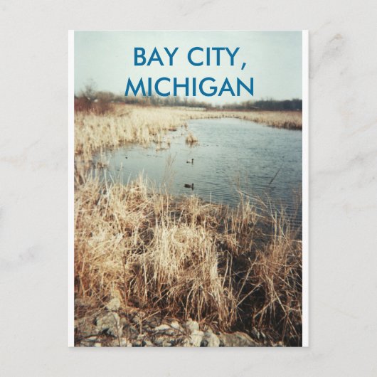 BAY CITY, MICHIGAN BRIEFKAART (Voorkant)