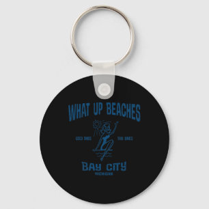Bay City Michigan Mi Grappig Stranden T-shirt Sleutelhanger