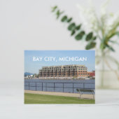 BAY CITY, MICHIGAN POST CARD BRIEFKAART (Staand voorkant)