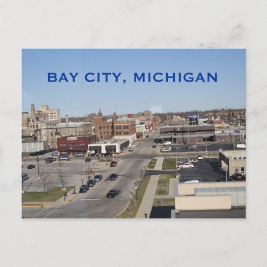 BAY CITY, MICHIGAN POST CARD BRIEFKAART (Voorkant)