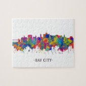 Bay City Michigan Skyline Legpuzzel (Horizontaal)