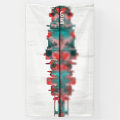 Bay City Michigan Skyline Spandoek (Verticaal)