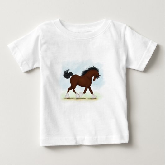 Bay Clydesdale Horse (Voorkant)