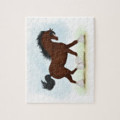 Bay Clydesdale Horse Draft Breed Equestrian Legpuzzel (Verticaal)