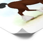 Bay Clydesdale Horse Draft Breed Equestrian Poster (Hoek)