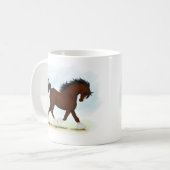 Bay Clydesdale Horse Koffiemok (Voorkant links)