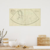 Bay Daivs Straat en Baffin Islands Poster (Keuken)