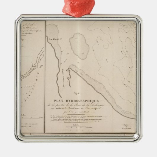 Bay Delaware Metalen Ornament (Voorkant)