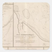 Bay Delaware Vierkante Sticker (Voorkant)