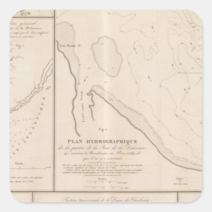 Bay Delaware Vierkante Sticker