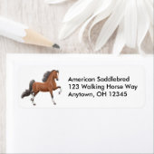 Bay Gauved Paard Label (Insitu)