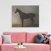 Bay Geleiding Paard (door Albrecht Adam) Canvas Afdruk (Insitu (Woonkamer))