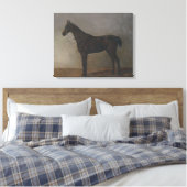 Bay Geleiding Paard (door Albrecht Adam) Canvas Afdruk (Insitu (Slaapkamer))