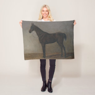 Bay Geleiding Paard (door Albrecht Adam) Fleece Deken