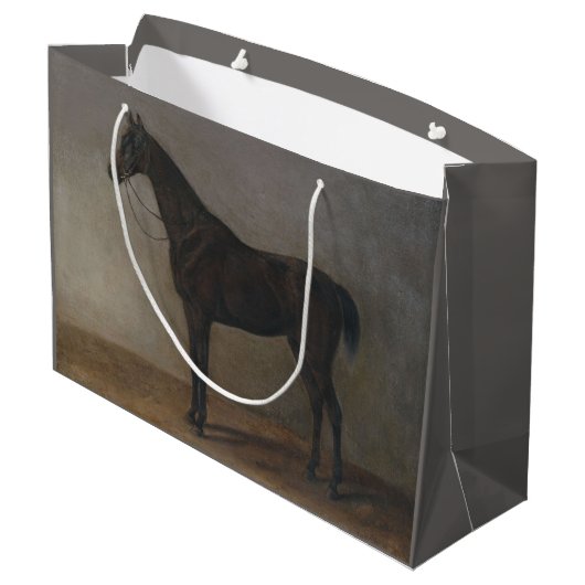 Bay Geleiding Paard (door Albrecht Adam) Groot Cadeauzakje (Achterkant Gekanteld)