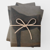 Bay Geleiding Paard (door Albrecht Adam) Inpakpapier Vel (In situ)