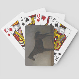 Bay Geleiding Paard (door Albrecht Adam) Pokerkaarten