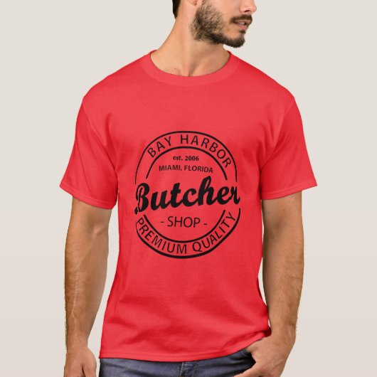 Bay Harbor Butcher Shop zwart T-shirt (Voorkant)