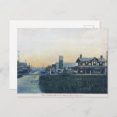 Bay Head, New Jersey, Main St,  stijl Briefkaart (Voorkant / Achterkant)